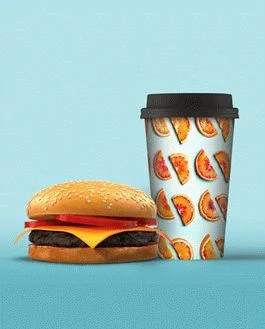 Paper Cold Drink Cup PSD Mockup