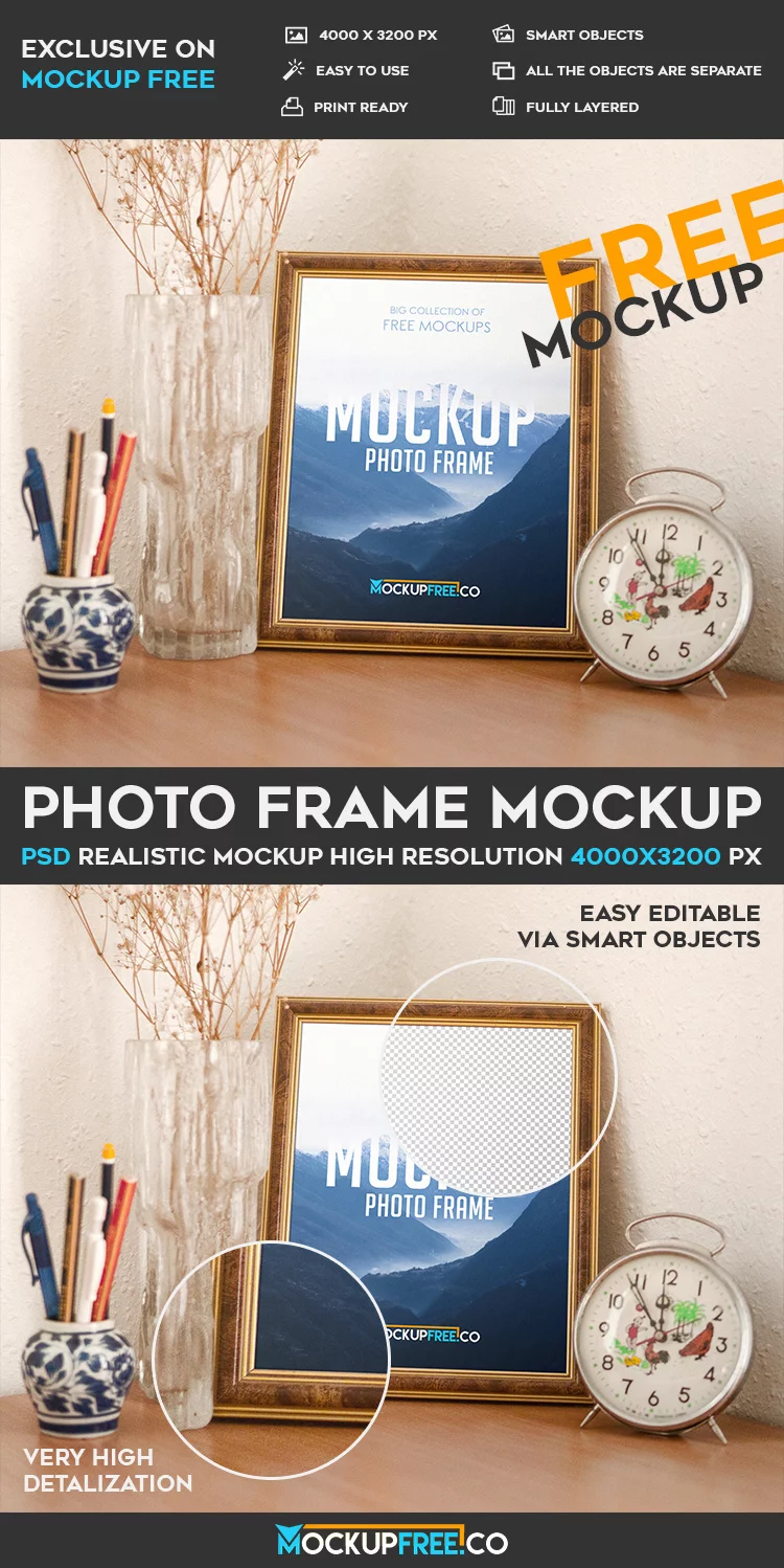 Photo Frame – Free PSD Mockup