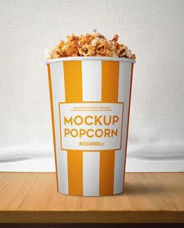 Popcorn – 2 Free PSD Mockups