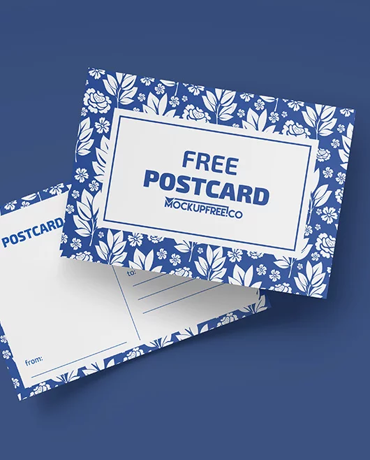 Post Card – 2 Free PSD Mockups