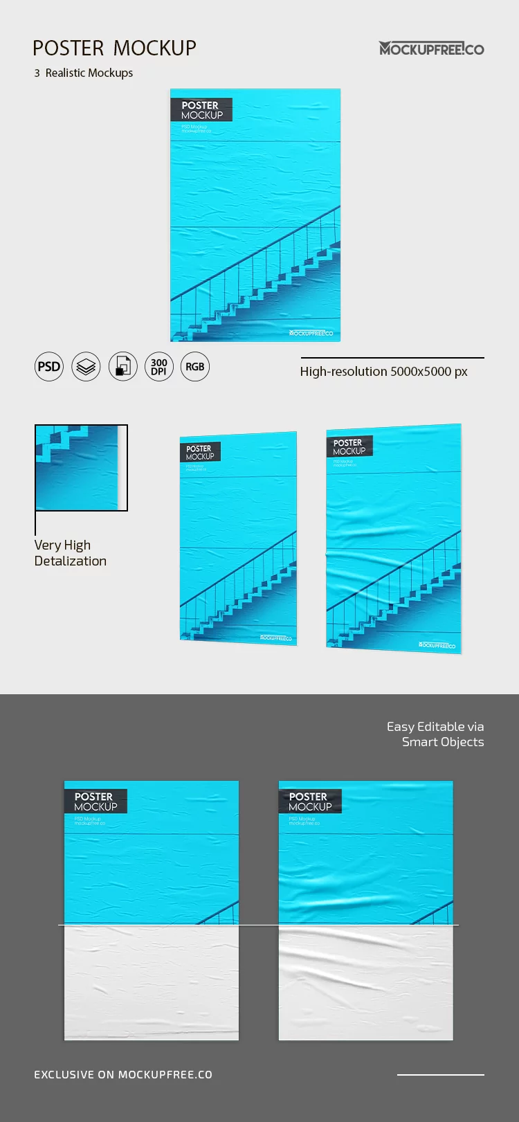Poster Mockup PSD Template