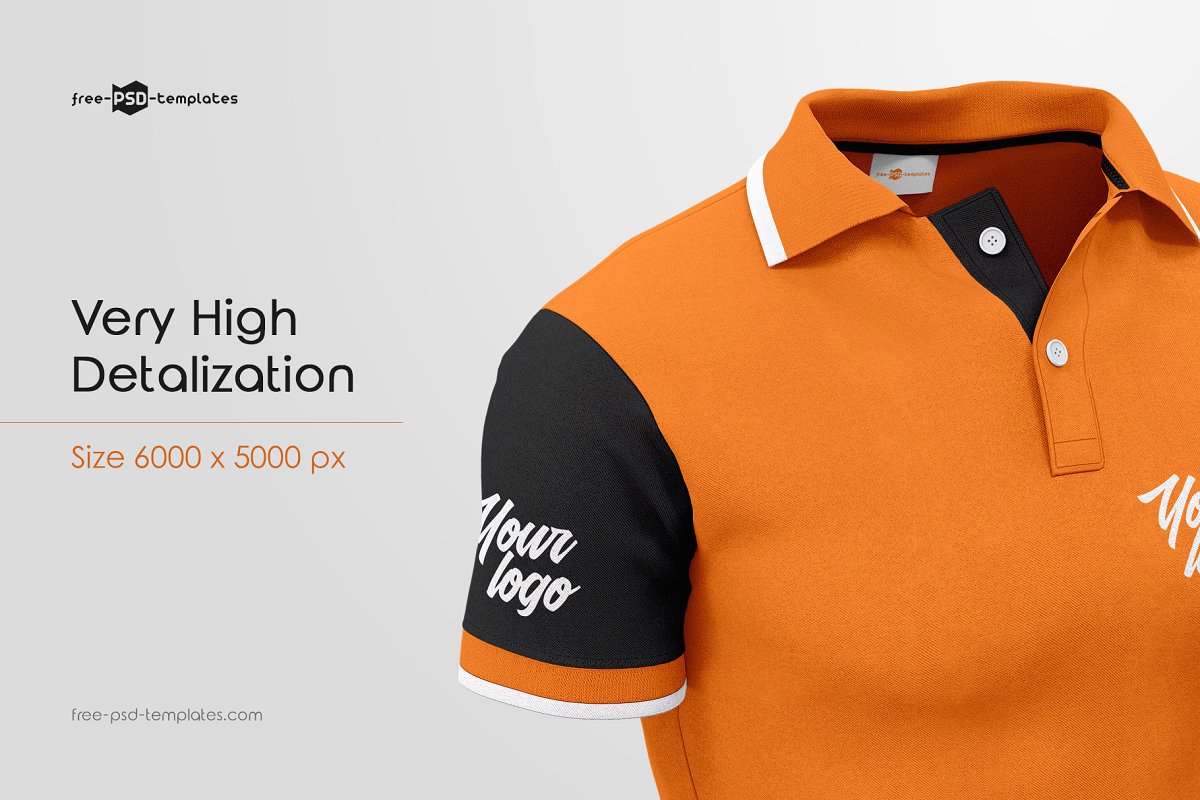 Mens Casual Polo T-Shirts MockUp Set | Download