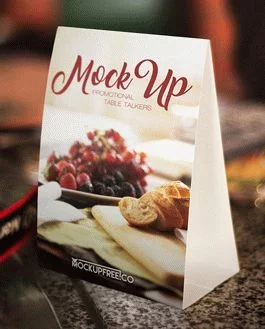 Promotional Table Talkers – Free PSD Mockup