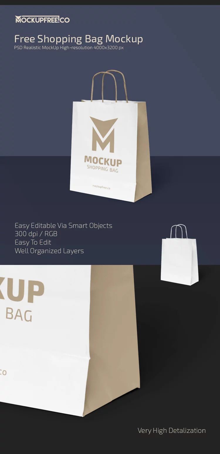 Shopping Bag – Free PSD Mockup