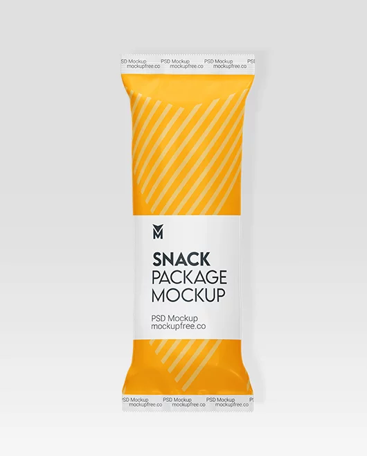 Snack Package PSD Mockup