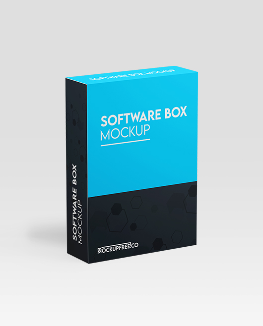 Software Box Mockup PSD Template Set for Photoshop
