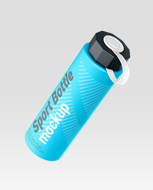 Sport Bottle Mockup Templates Set in made PSD format