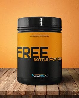 Sport Nutrition Bottle – Free PSD Mockup