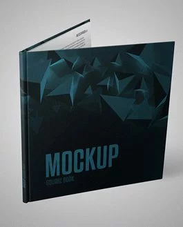 Square Book – Free PSD Mockup