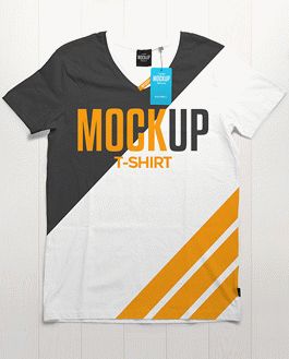 T-Shirt with Hangtag - 7 Premium Realistic PSD Mockups