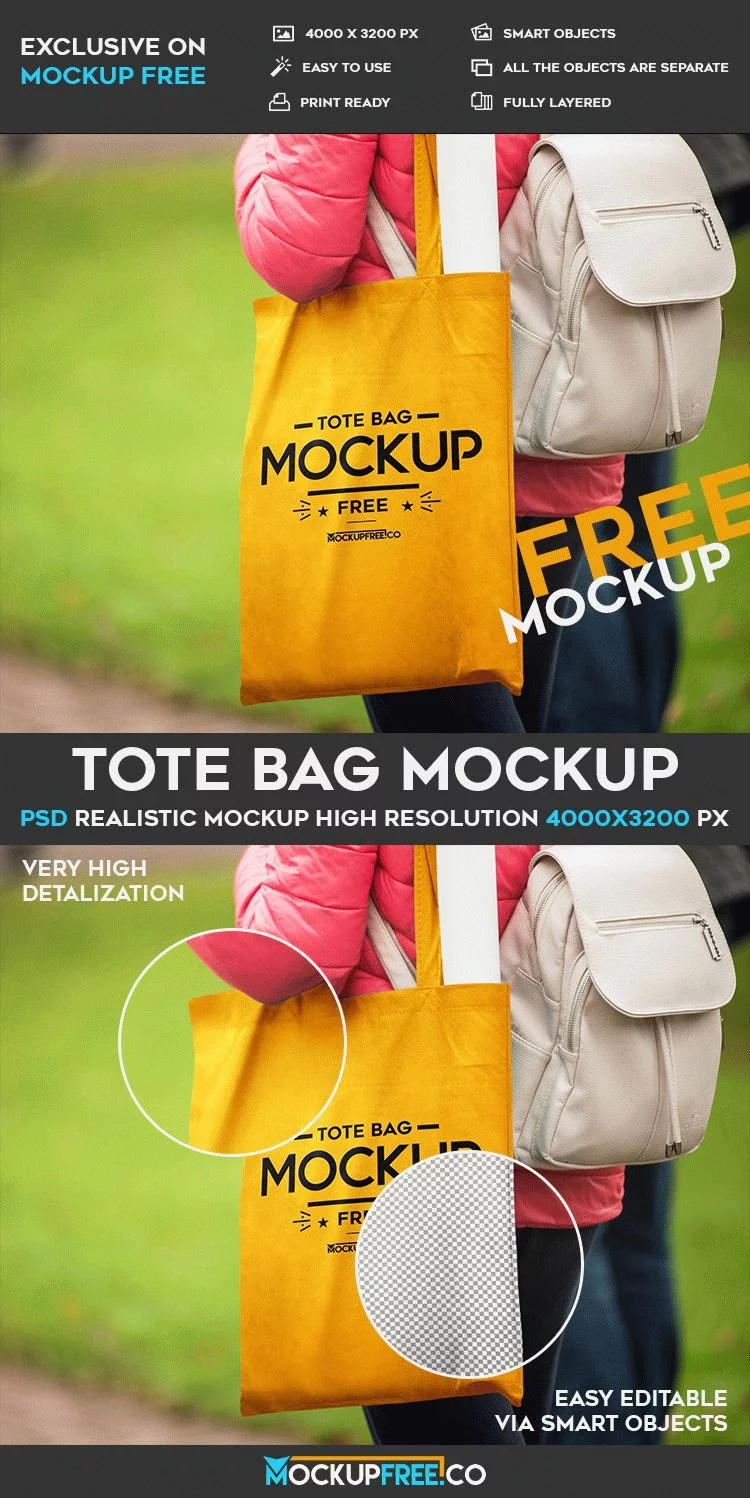 Tote Bag – Free PSD Mockup