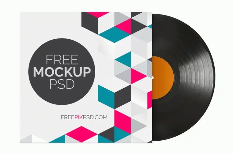 Vinyl Record PSD MockUp