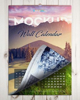 Wall Calendar – Free PSD Mockup - Mockupfree.co